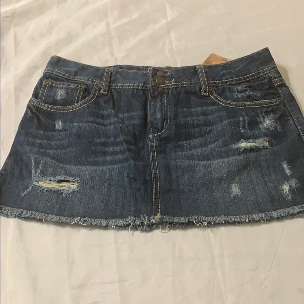 Cute Denim mini skirt!